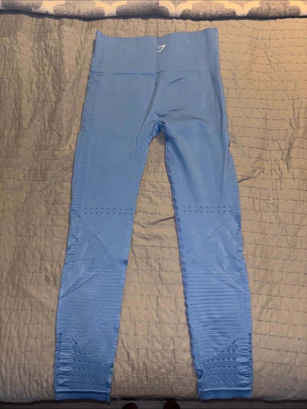 Gymshark Light Blue Seamless Leggings - Picture 2 of 3